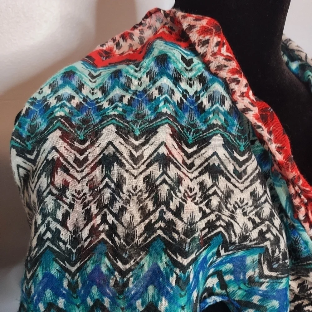 Neon Soul Chevron Infinity Scarf